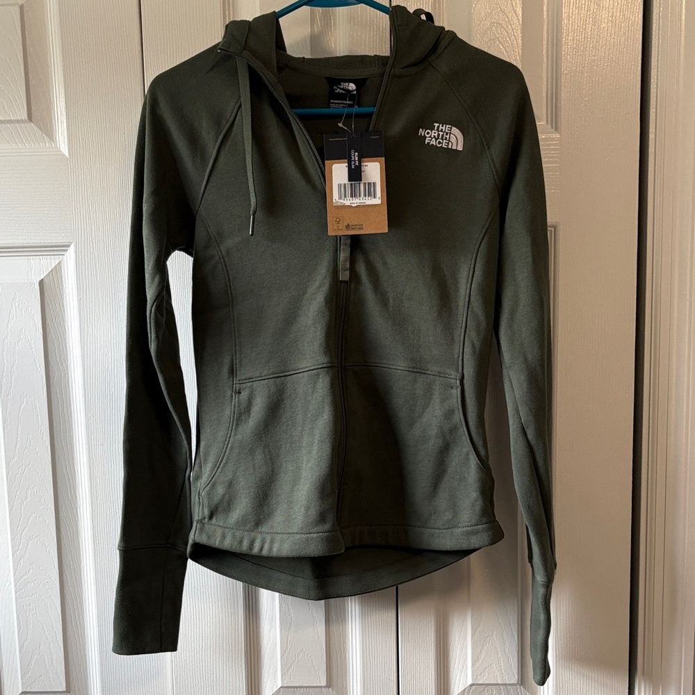 The North Face Olive Full-Zip Hoodie